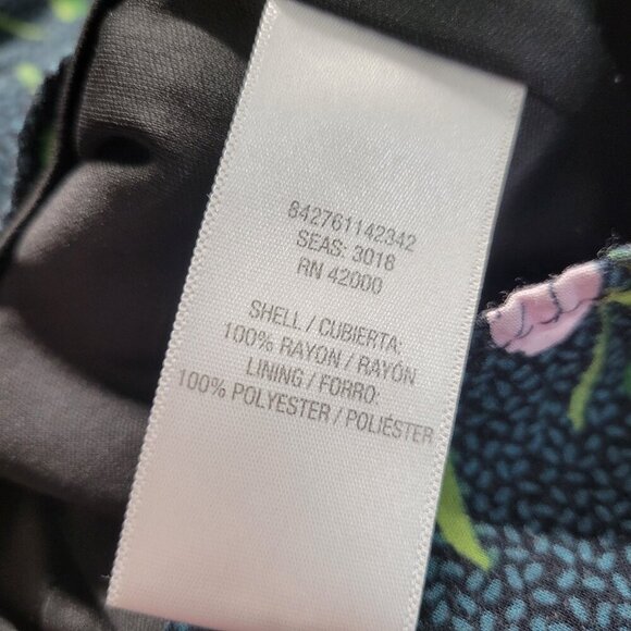 Adam Levine Medium Dark Green Bright Floral Flowy Lightweight Summer Romper - Picture 10 of 11